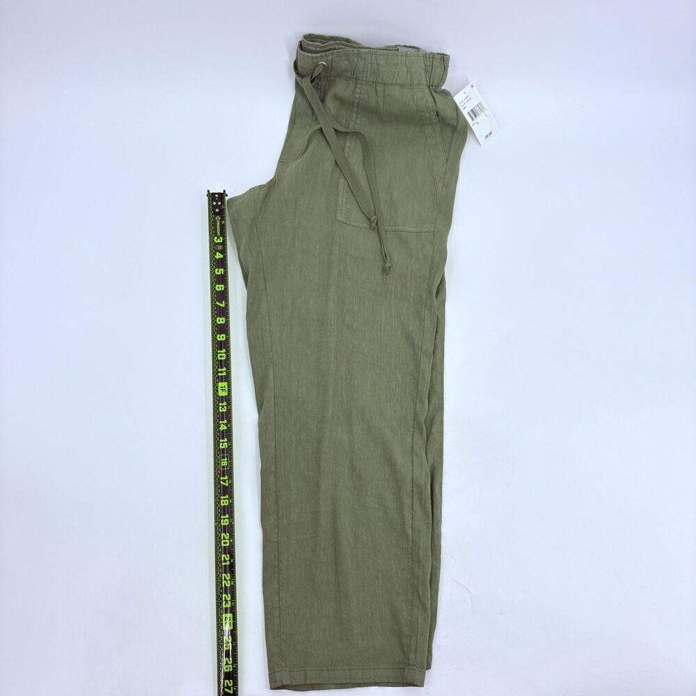 Kut From The Kloth Rosalie Linen Relaxed Drawstring Pants Womens XL Coastal - Picture 8 of 10